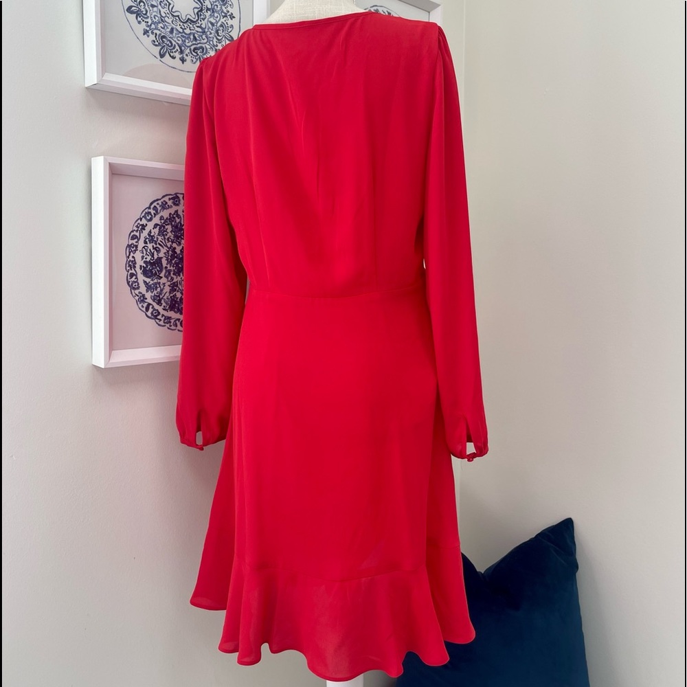 EXPRESS RED RUFFLE DRESS 💃🏼💃🏼💃🏼 - Picture 2 of 4